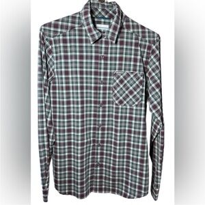 Columbia Men’s Long Sleeve Omni Shade Button Down Lightweight Shirt, Small
